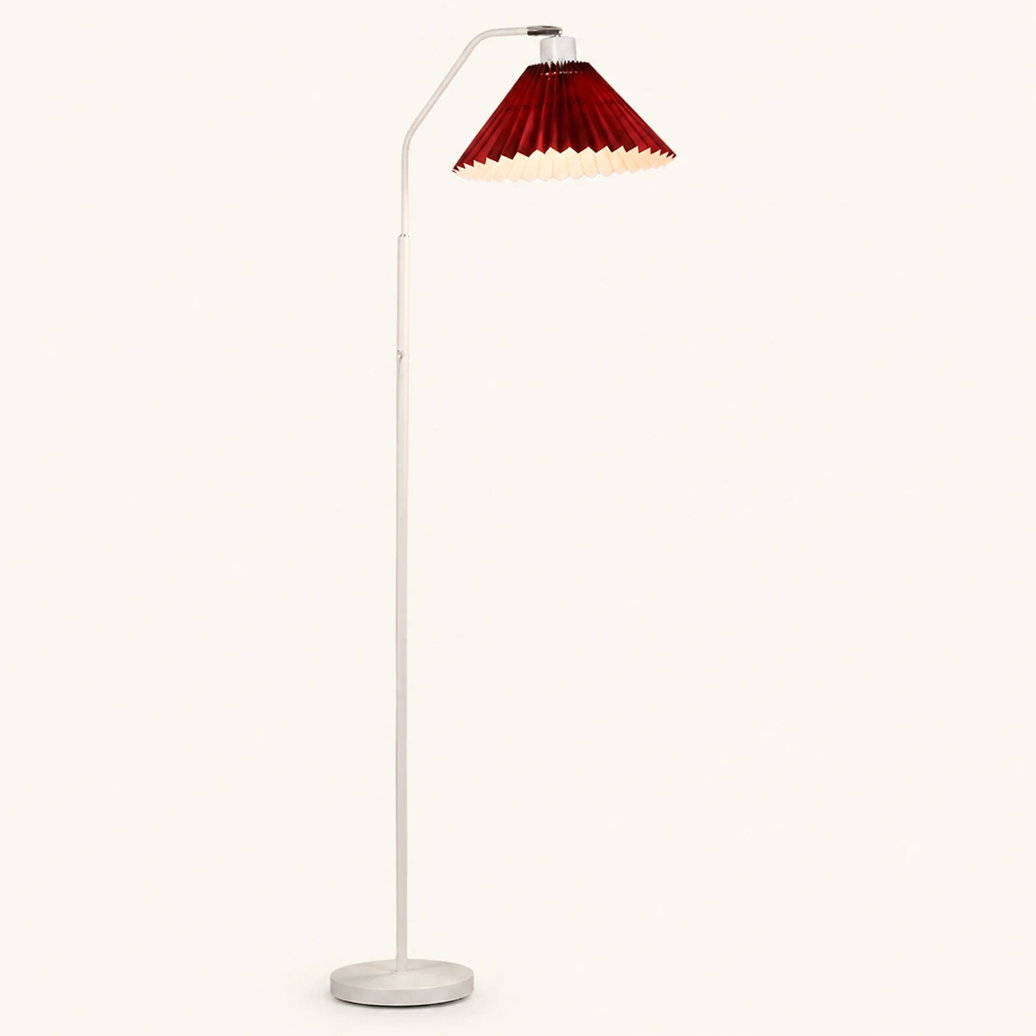 Ozawa Stehlampe Plissiert, Metall & Textil, 4 Farben, 150CM Lang - Lumpaz