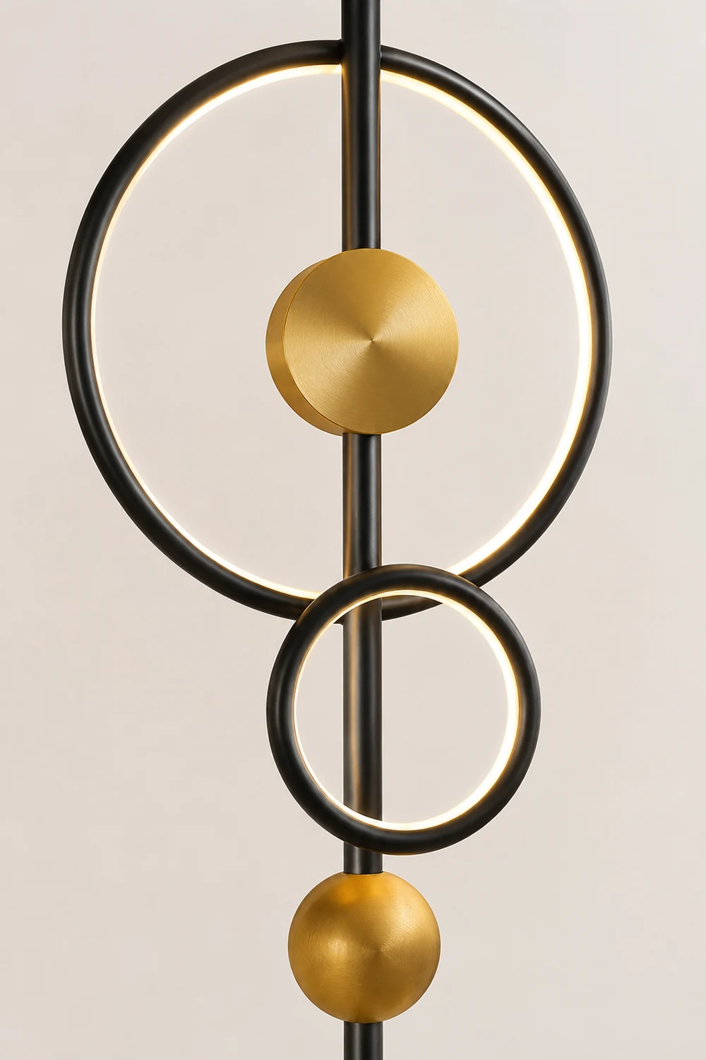 Arisha Ring Stehlampe, 2-flammig, 170CM Lang - Lumpaz