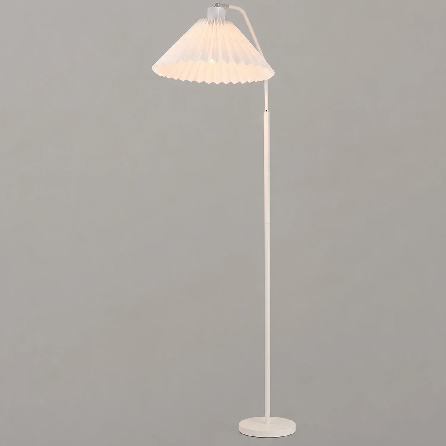 Ozawa Stehlampe Plissiert, Metall & Textil, 4 Farben, 150CM Lang - Lumpaz