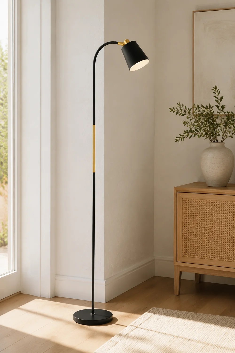 Morandi Geometrische Stehleuchte, Metall, 2 Farben, 145CM Lang - Lumpaz