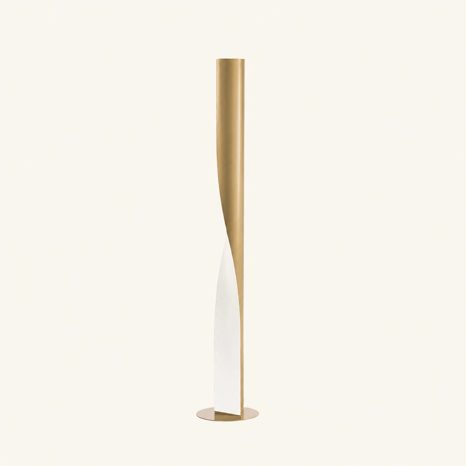 Edge Gedrehter Zylinder Stehlampe, Metall, 190CM Lang - Lumpaz