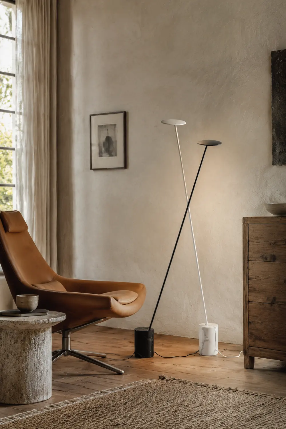 Valentina Geometrische Stehlampe, 2 Farben, 119CM Lang - Lumpaz