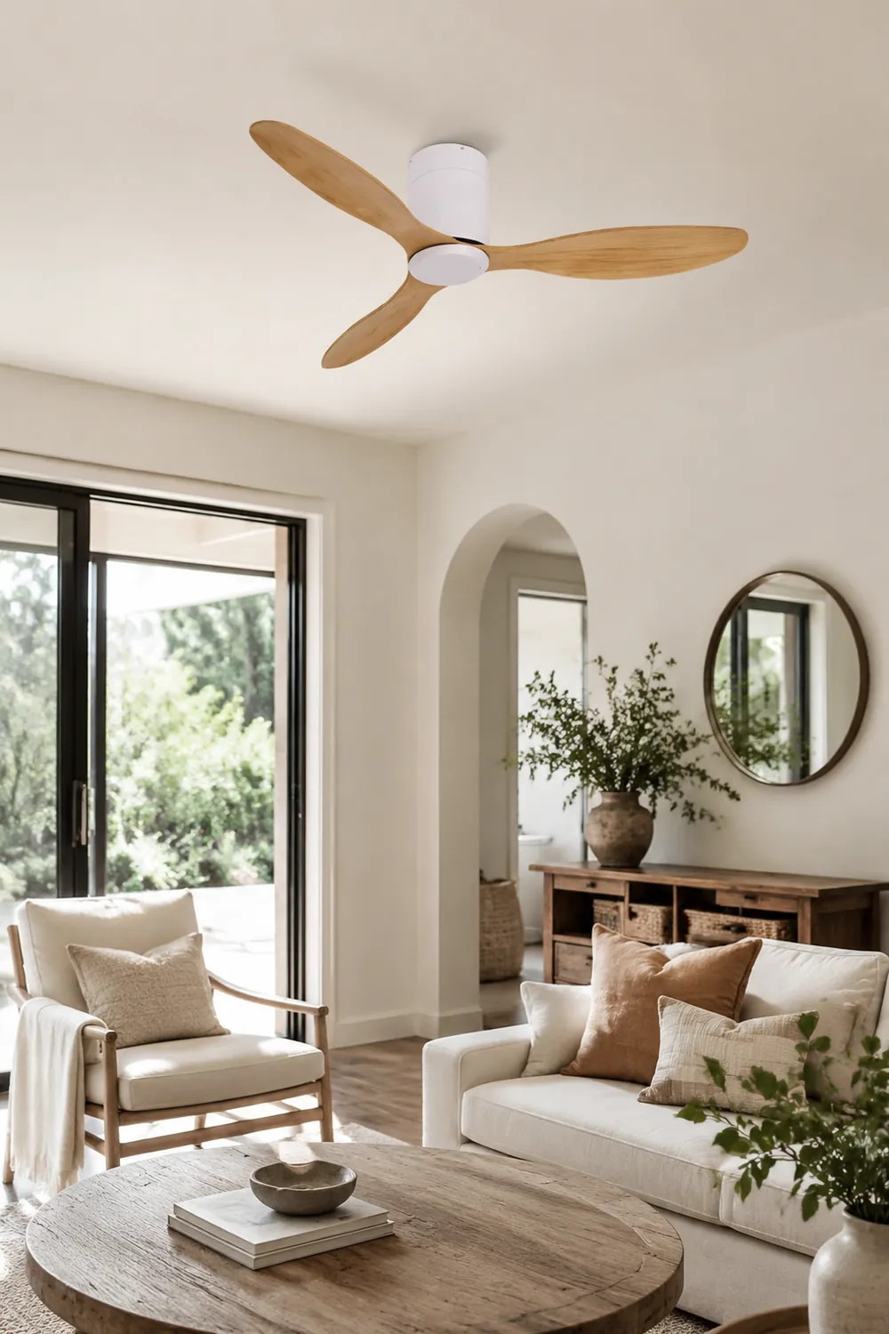 Walters Minimalist 3 Blätter Deckenventilator, 2 Farben, ∅130CM - Lumpaz