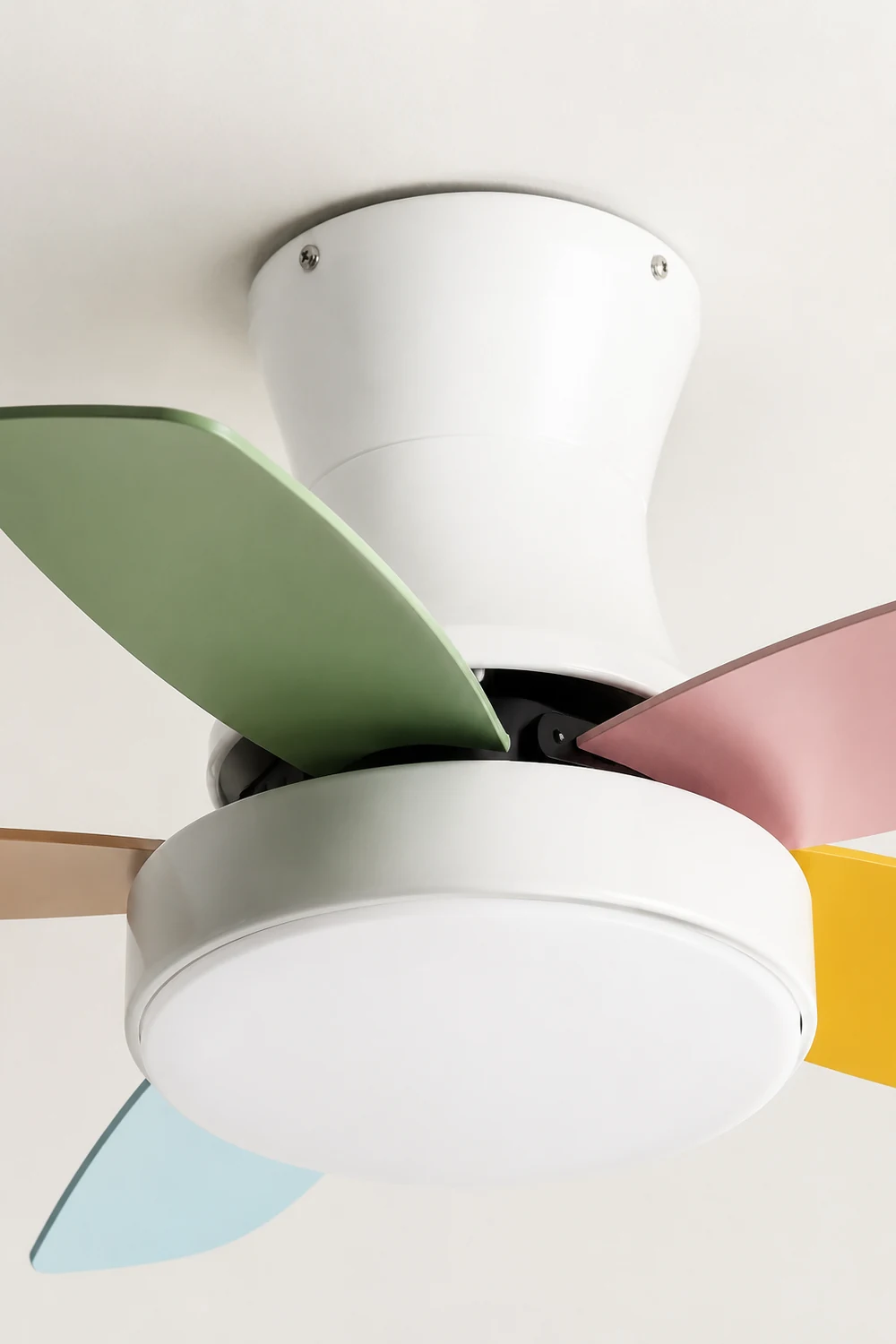 Morandi 5-Blatt Bunte Deckenventilator mit Beleuchtung, ∅107CM - Lumpaz