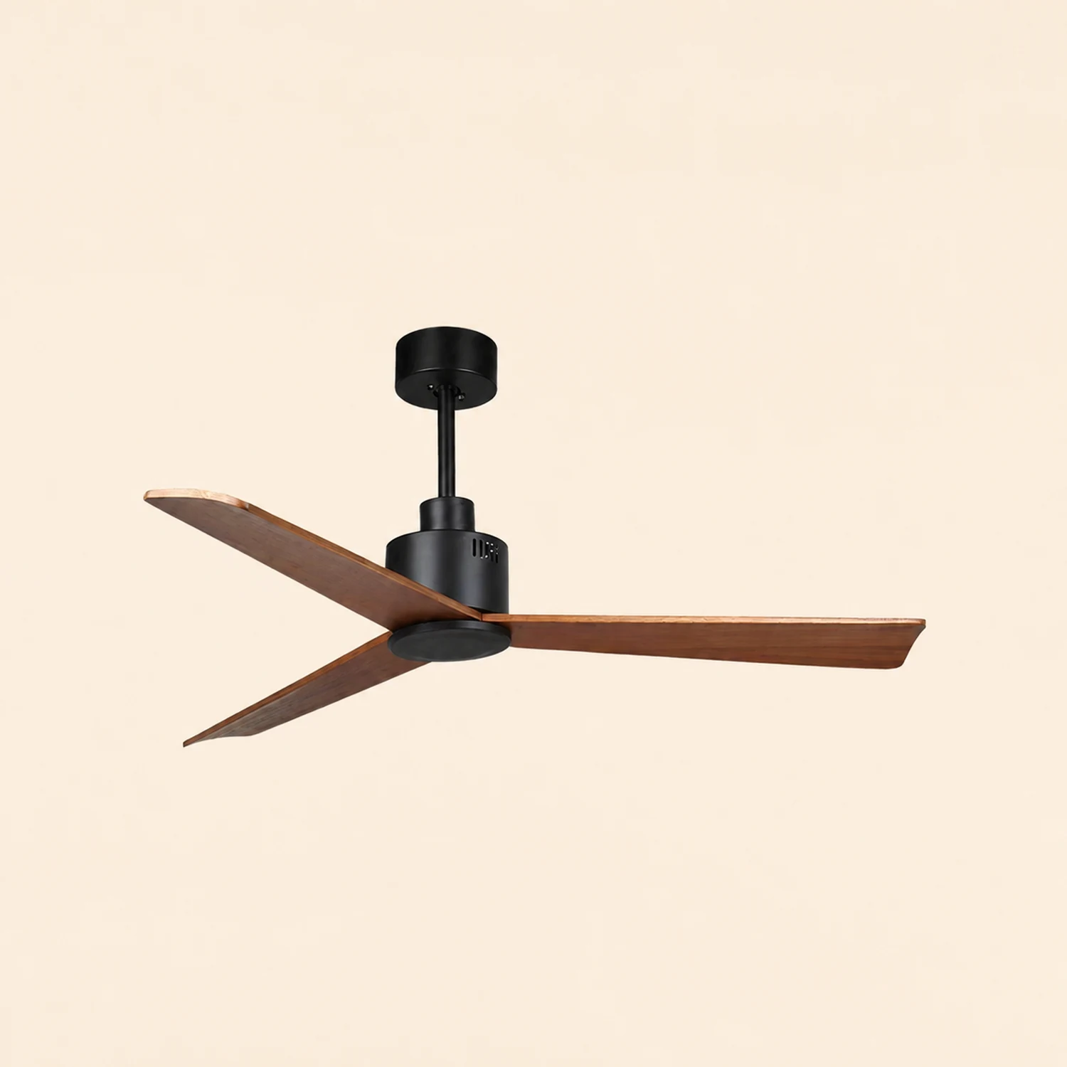 Haydn 3-Blatt Schwarzer Deckenventilator, Metall & ABS, ∅132CM - Lumpaz