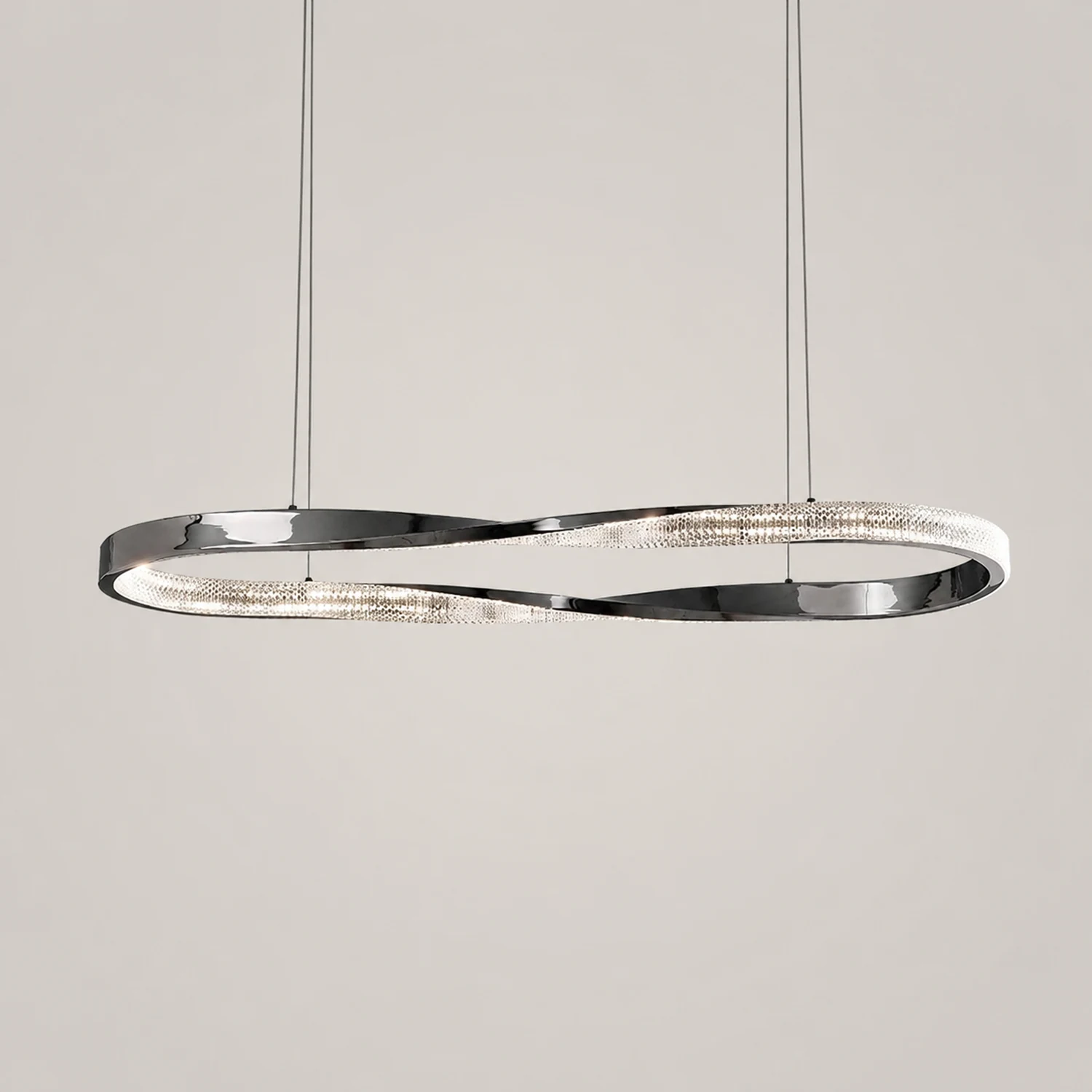 Kirsten Pendellampe, Aluminium & Arcyl, 1/2 Ringe, 2 Farben - Lumpaz