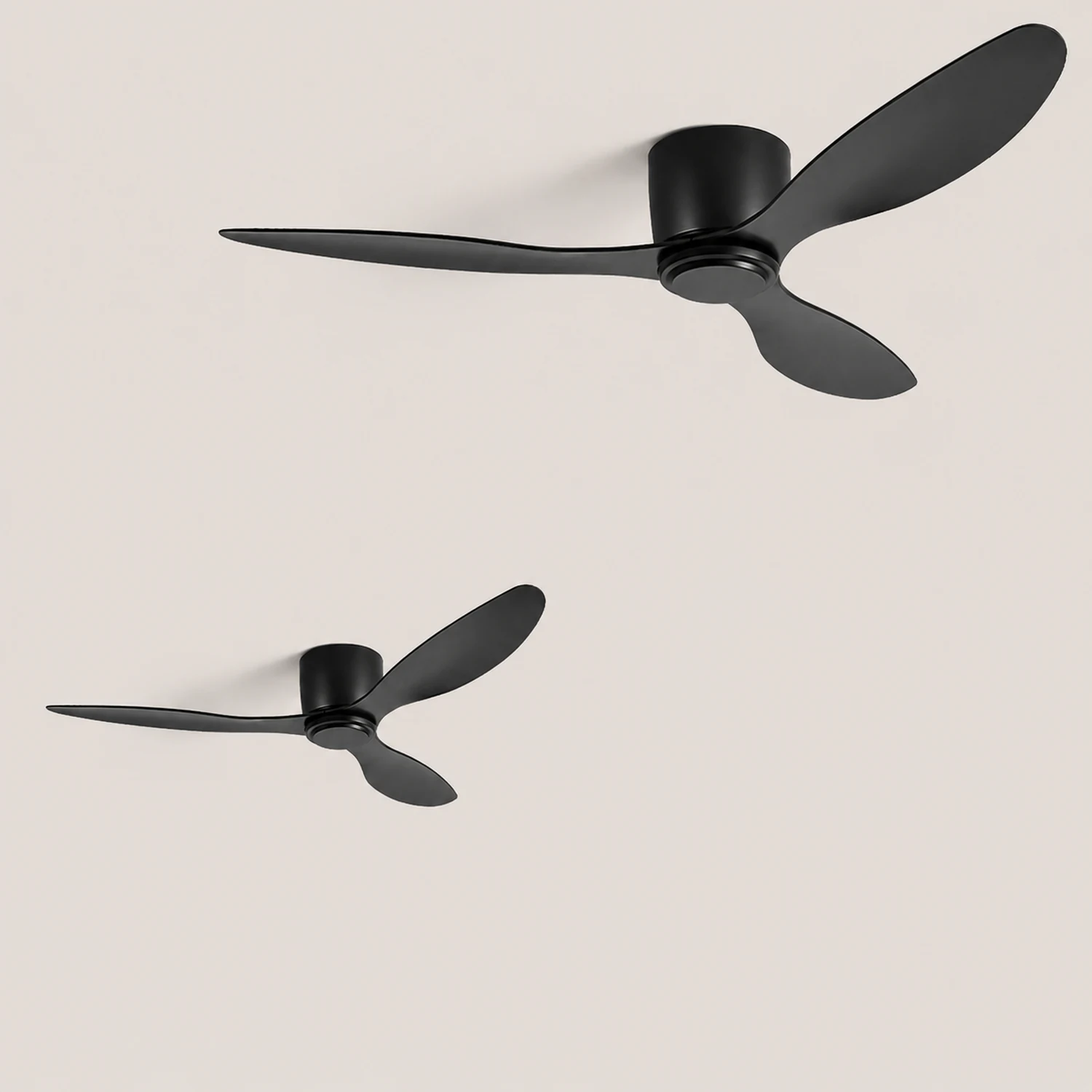 Walters Minimalist 3 Blätter Deckenventilator, 2 Farben, Metall & ABS, ∅130CM - Lumpaz