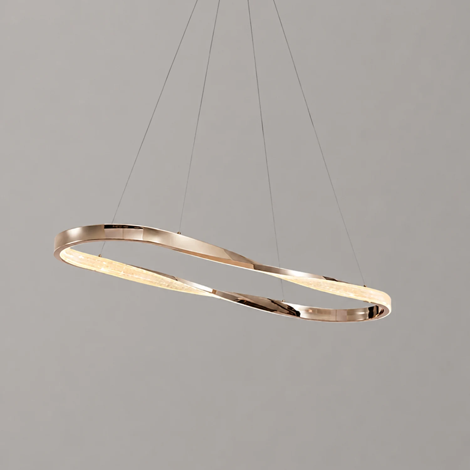 Kirsten Pendellampe, Aluminium & Arcyl, 1/2 Ringe, 2 Farben - Lumpaz