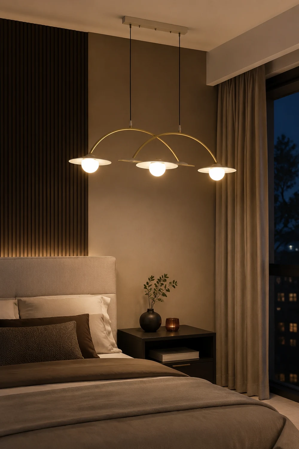 Carins Cluster-Pendelleuchten, L80CM/∅119CM - Lumpaz