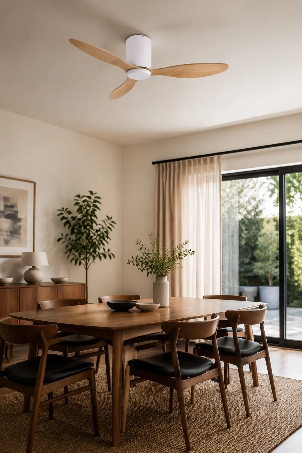Walters Minimalist 3 Blätter Deckenventilator, 2 Farben, ∅130CM - Lumpaz
