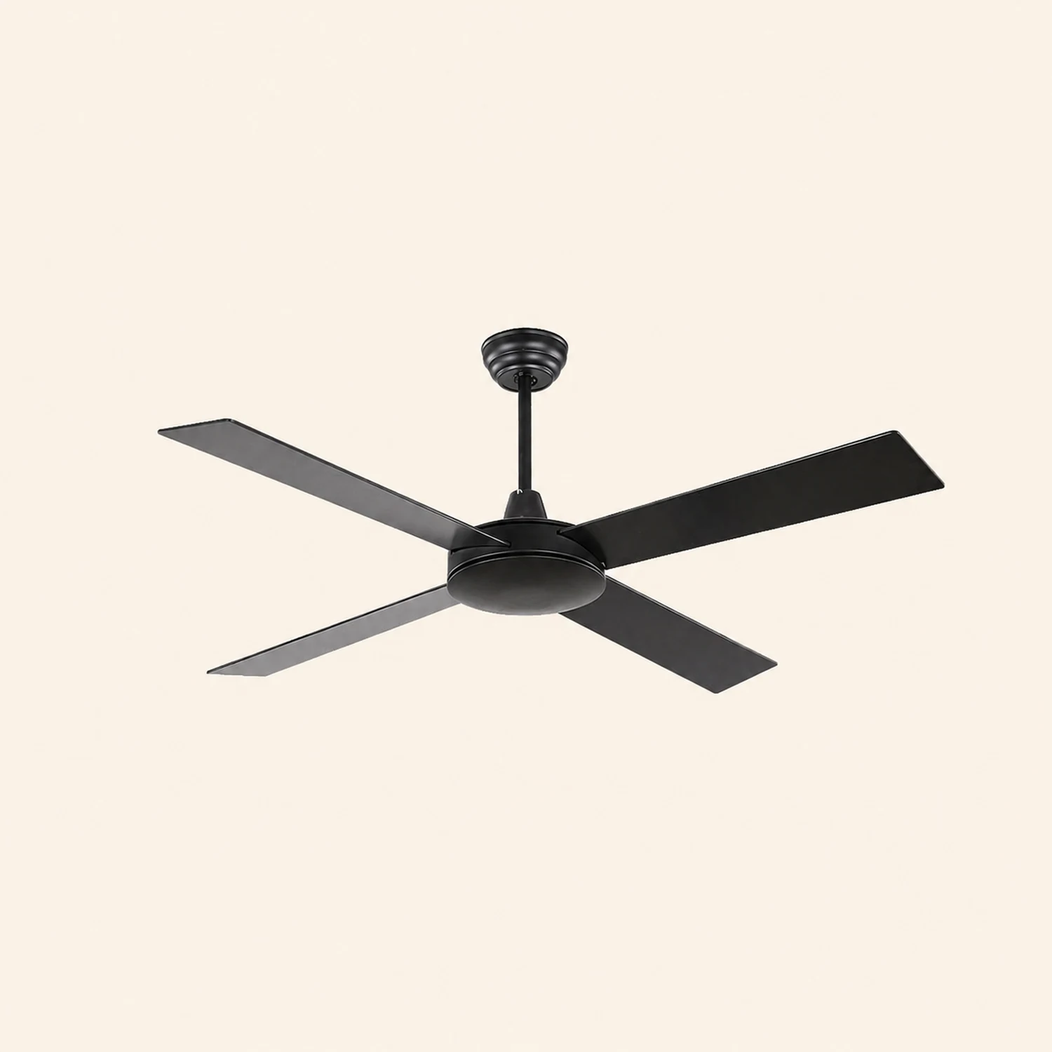 Haydn 4-Blätter Schwarzer Deckenventilator, ∅120CM - Lumpaz