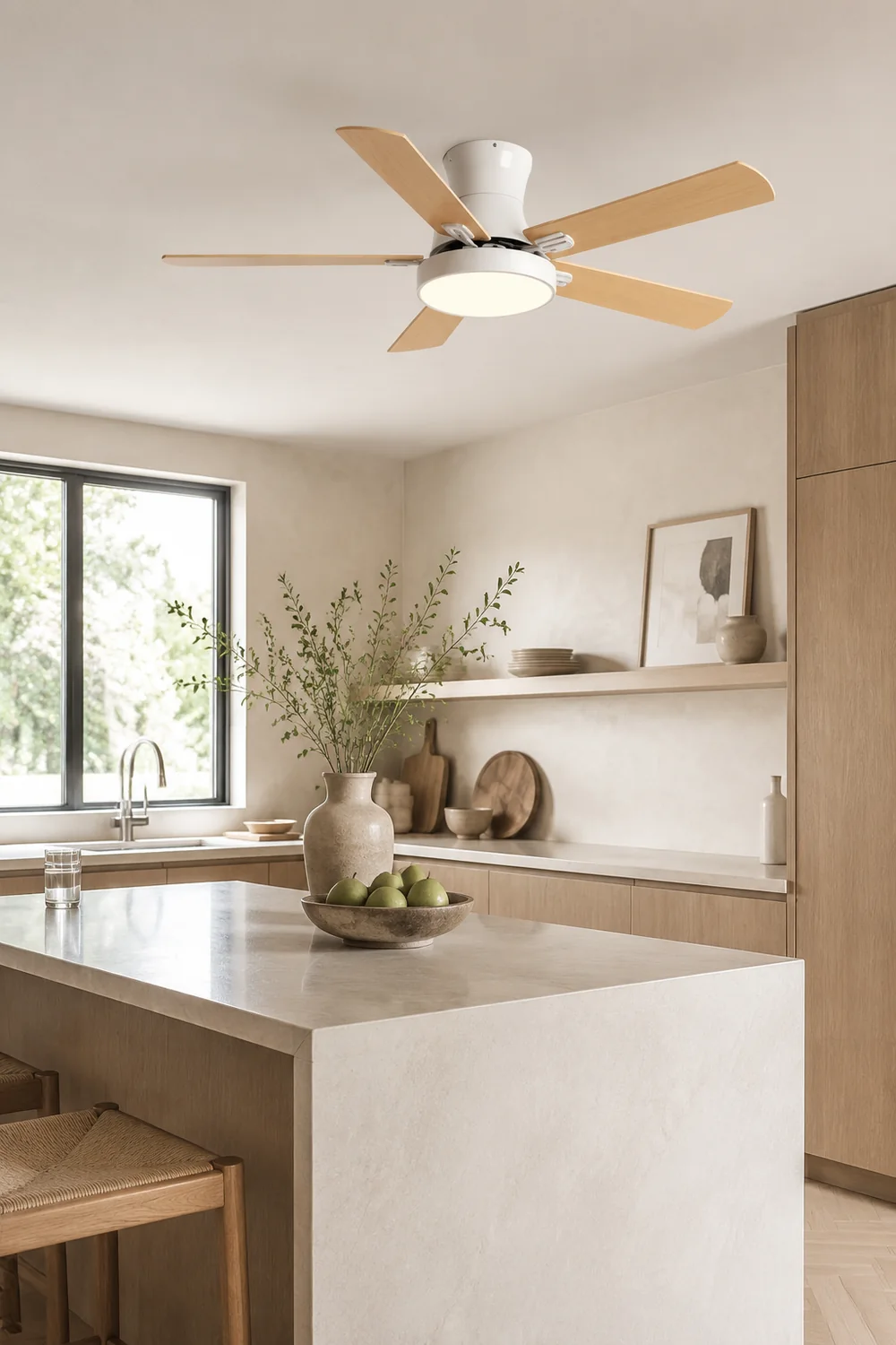 Walters 5-Blätter Deckenventilator, 3 Farben, ∅107/132CM - Lumpaz