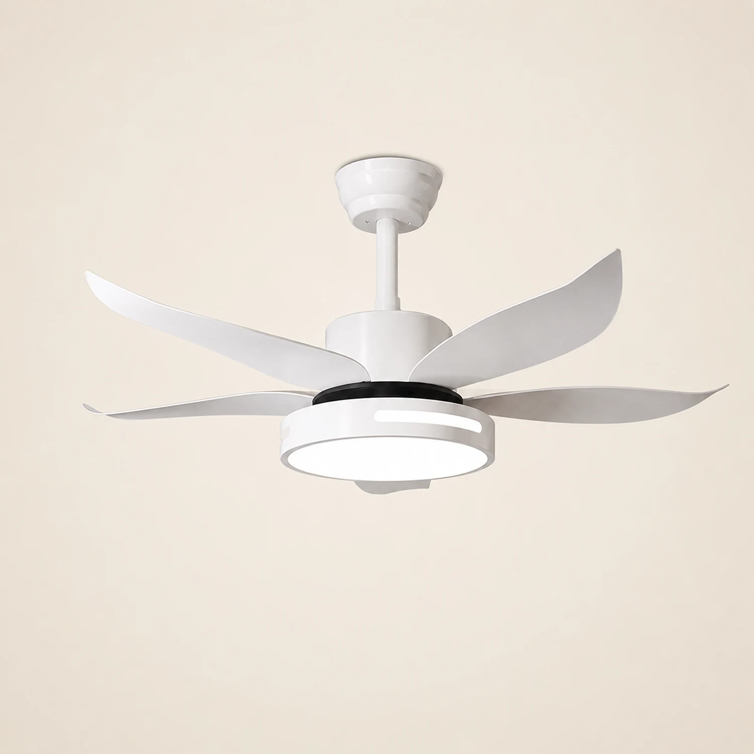 Haydn 5-Blätter Grundlegender Dicker Deckenventilator, Metall & ABS, ∅132CM - Lumpaz
