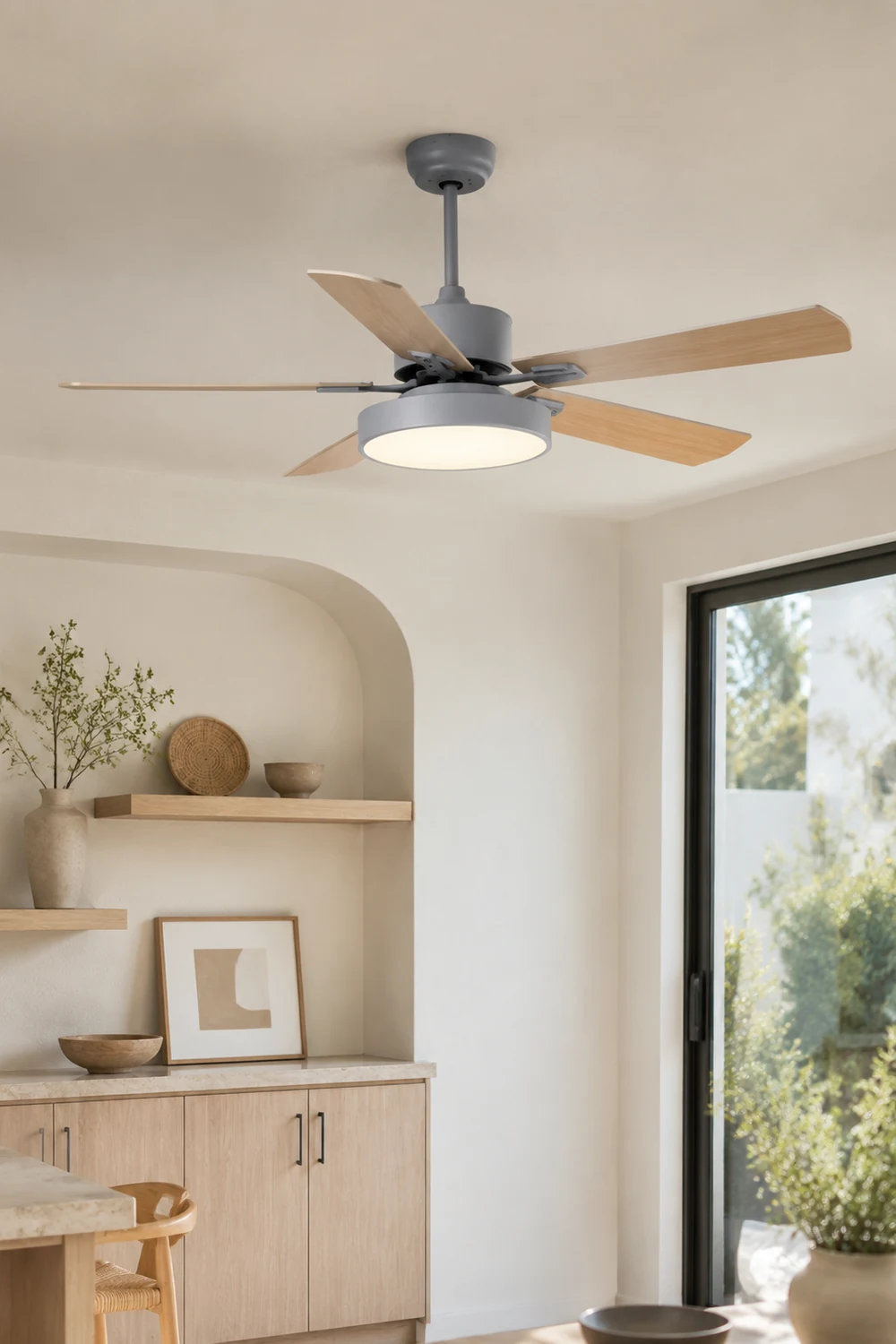 Morandi 5-Blätter Deckenventilator, 3 Farben, ∅107/132CM - Lumpaz