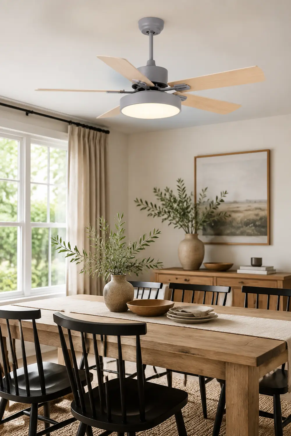 Morandi 5-Blätter Deckenventilator, 3 Farben, ∅107/132CM - Lumpaz