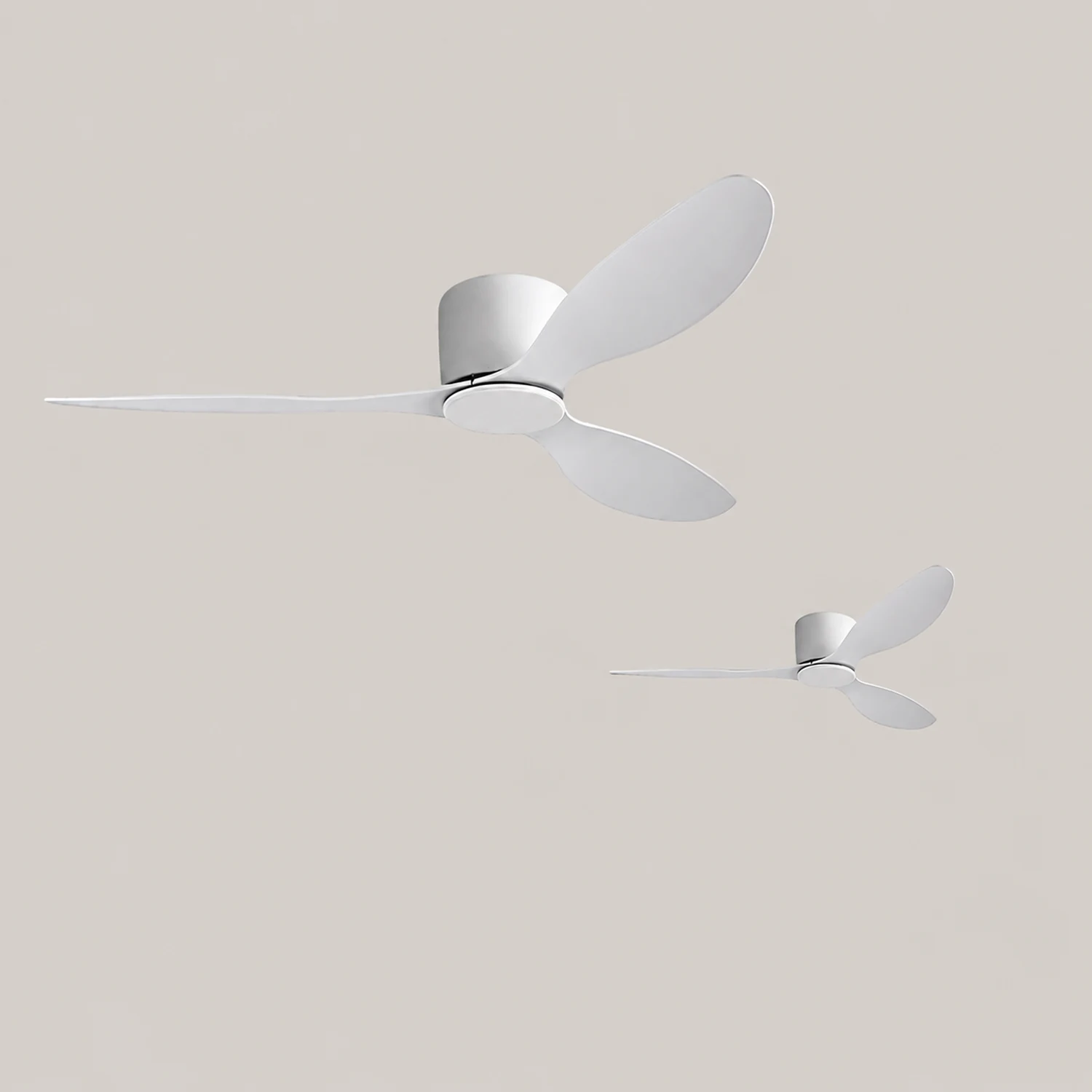Walters 3-Blatt-Deckenventilator, 2 Farbe, Metall & ABS, ∅130CM - Lumpaz