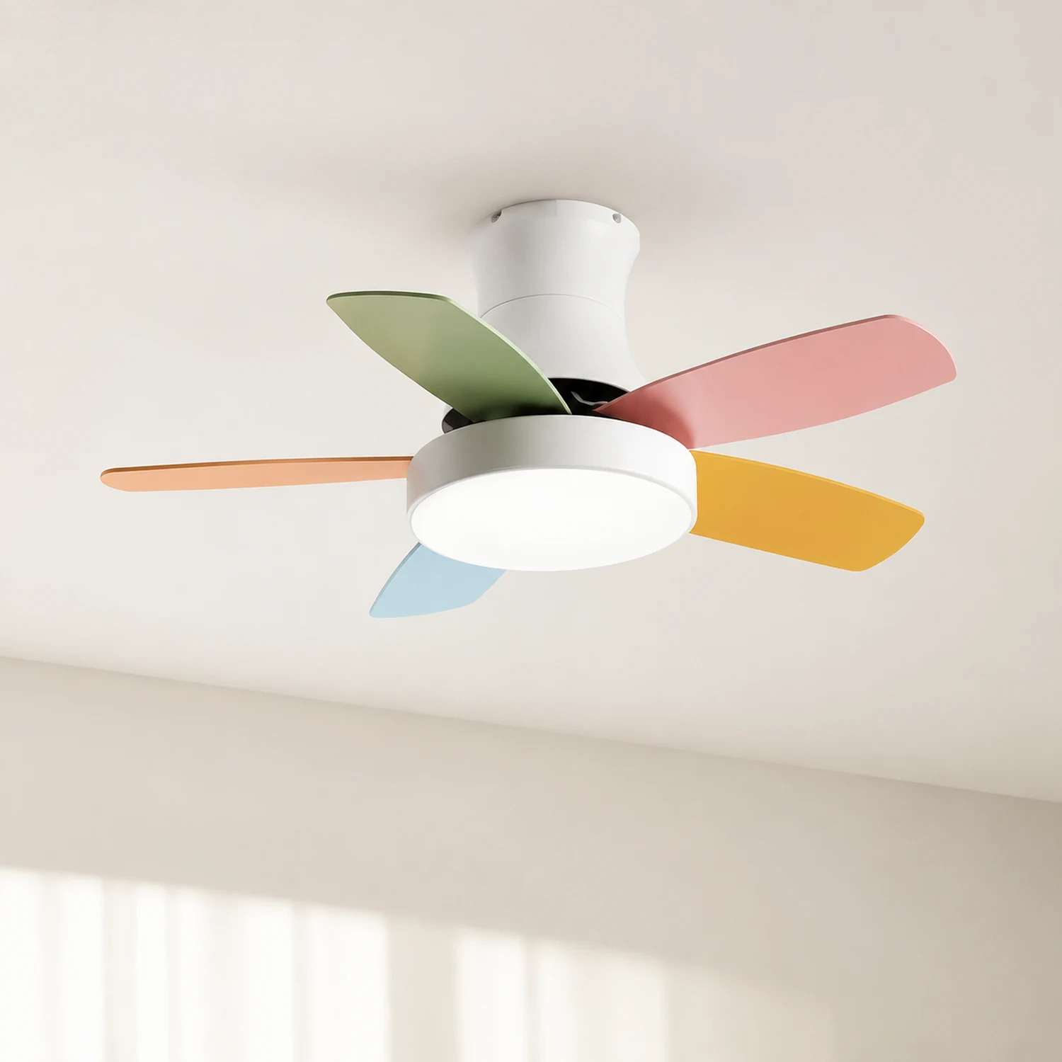 Morandi 5-Blatt Bunte Deckenventilator mit Beleuchtung, ∅107CM - Lumpaz