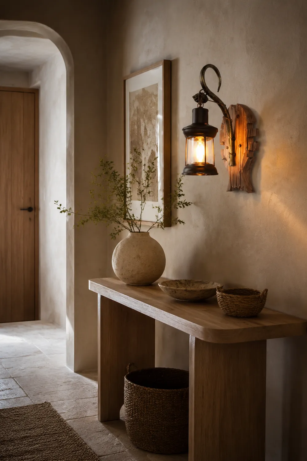 Austin Fish Laterne Wandleuchte, Holz & Metall - Lumpaz