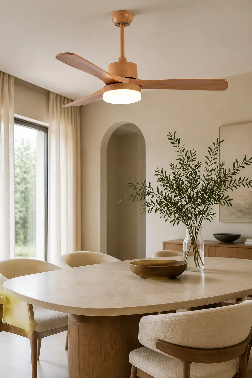 Ozawa Hölzern Deckenventilator, ∅132CM - Lumpaz