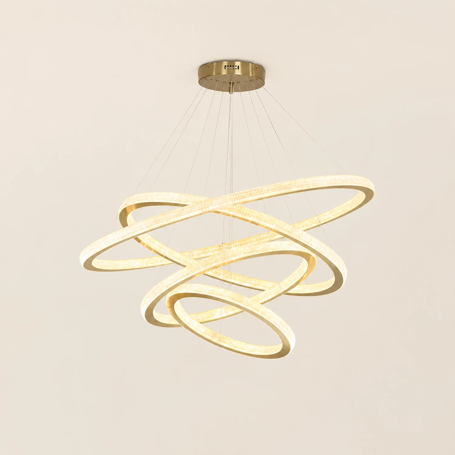Kirsten Kronleuchter, 1/2/3/4-flammig, ∅40/60/80/100CM - Lumpaz