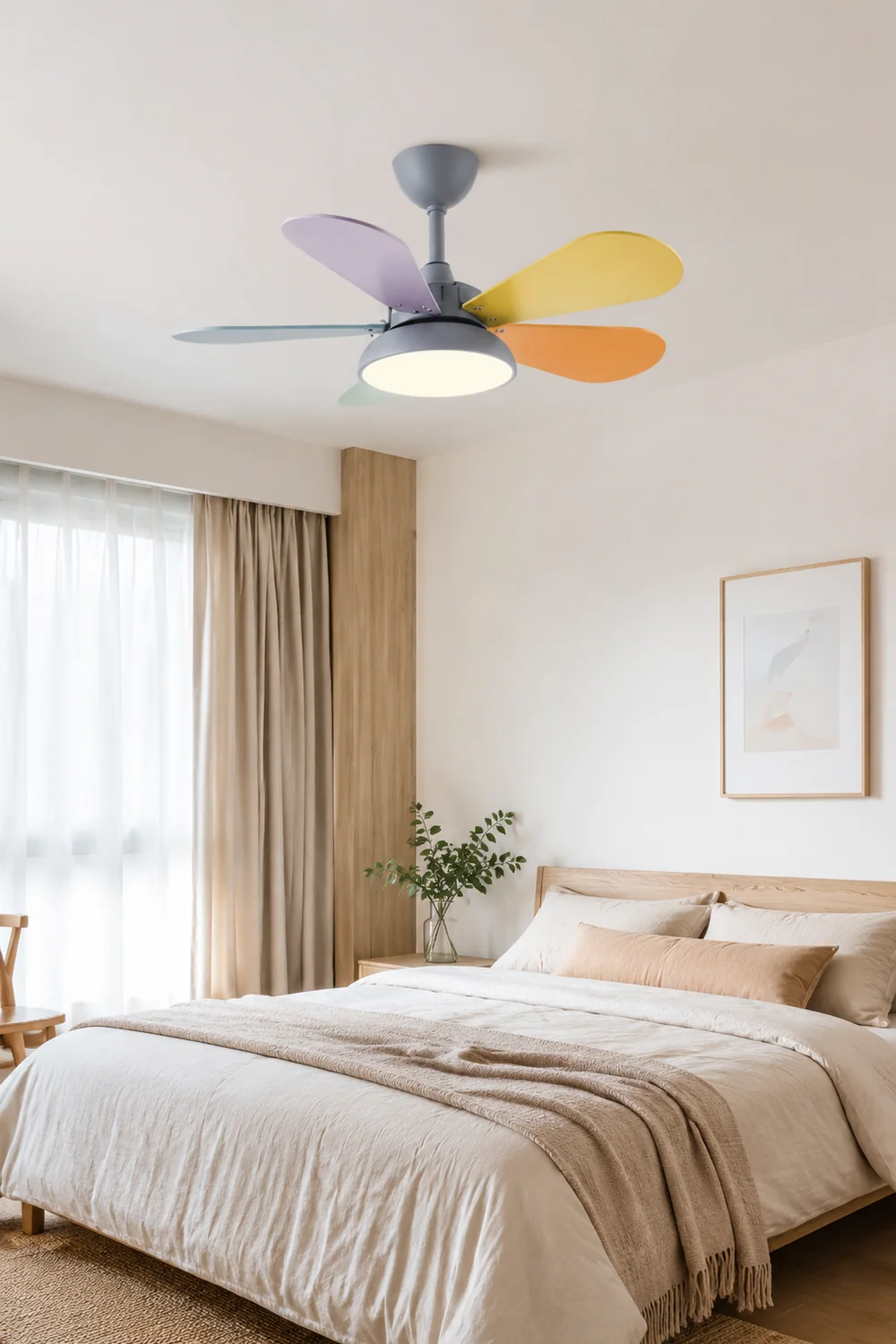 Morandi Bunte Deckenventilator mit Beleuchtung, 2 Farbe, ∅95CM - Lumpaz