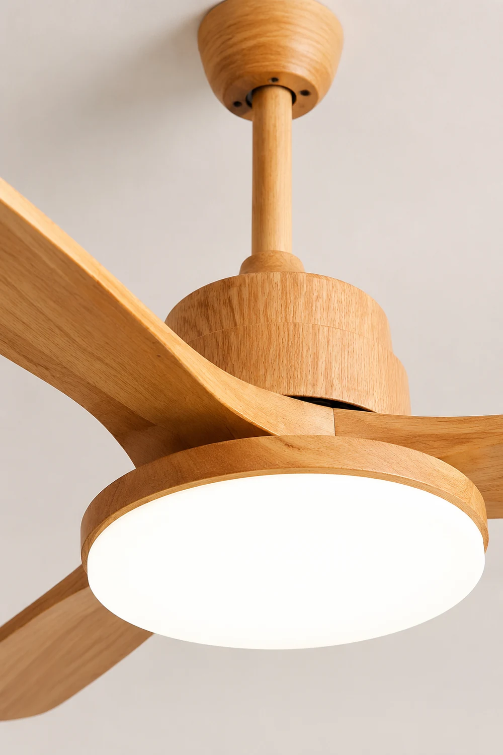 Haydn 5-Blatt-Deckenventilator mit Beleuchtung, 2 Farbe, Metall & ABS, ∅132CM - Lumpaz