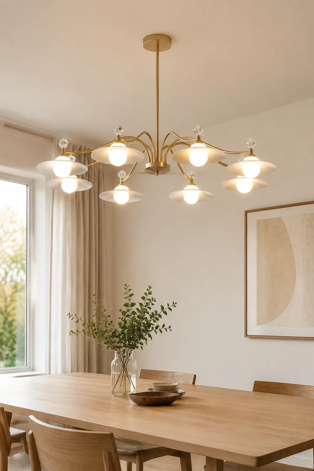Carins Pendelleuchte, 6/8 -flammig, ∅95/120CM - Lumpaz