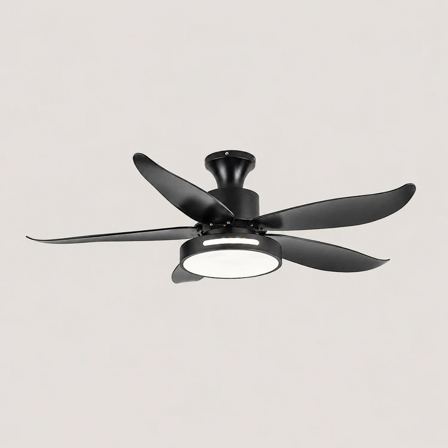 Haydn 5-Blätter Grundlegender Dicker Deckenventilator, Metall & ABS, ∅132CM - Lumpaz