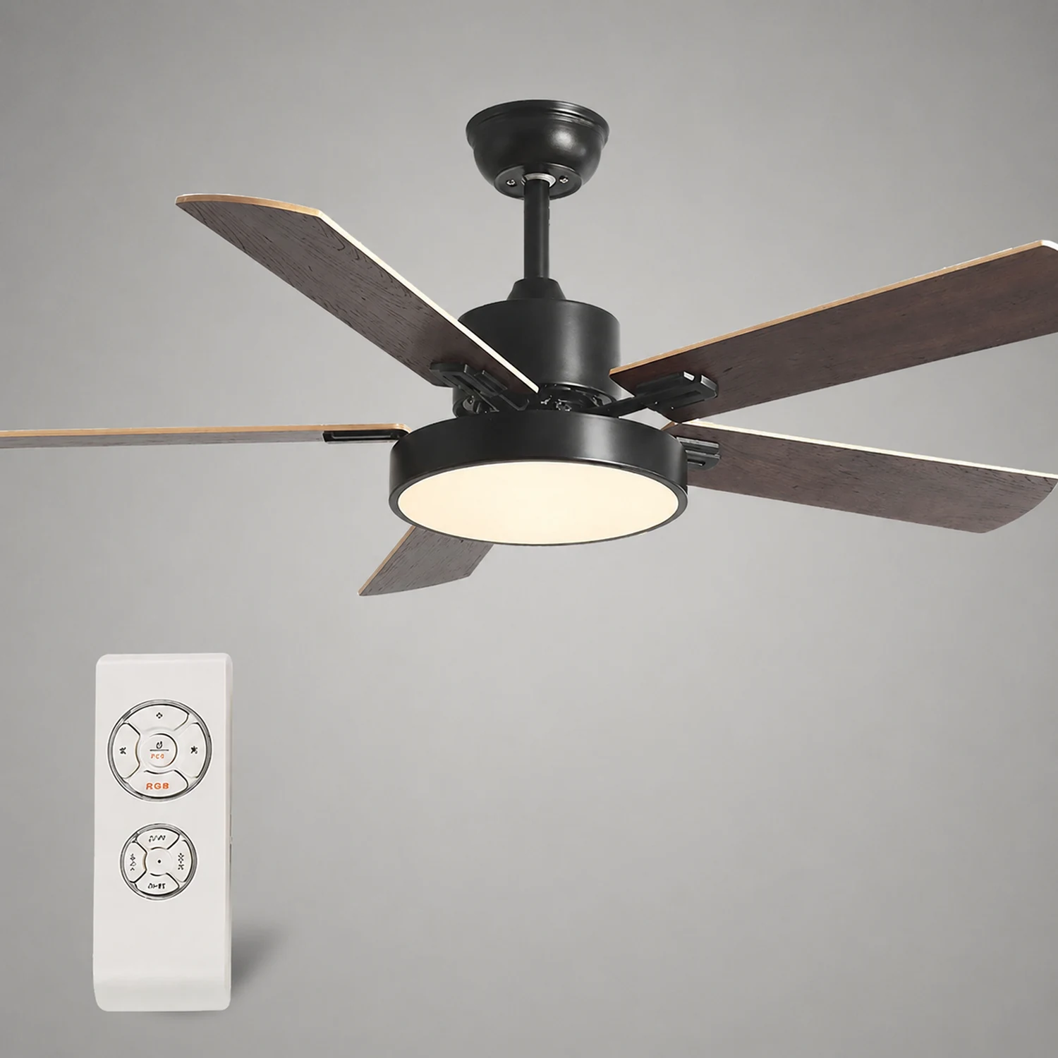 Morandi 5-Blätter Deckenventilator, 3 Farben, ∅107/132CM - Lumpaz