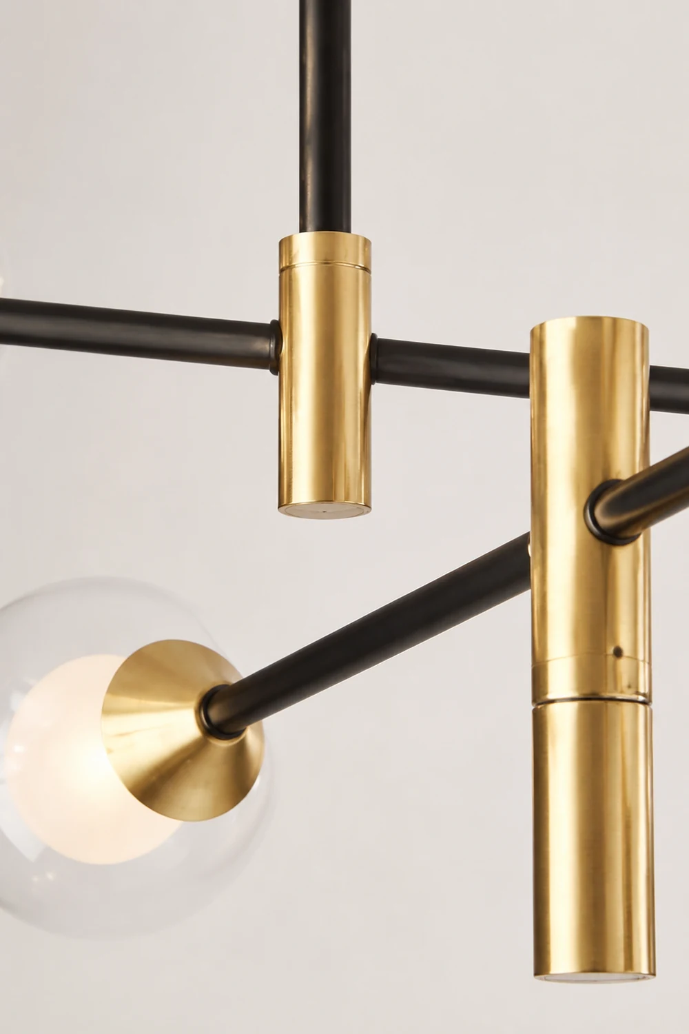 Valentina Goldene Pendellampe, 4/6-flammig, Metall & Glas - Lumpaz