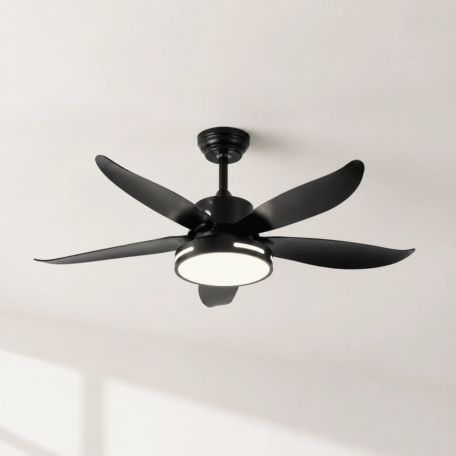 Haydn 5-Blätter Grundlegender Dicker Deckenventilator, Metall & ABS, ∅132CM - Lumpaz