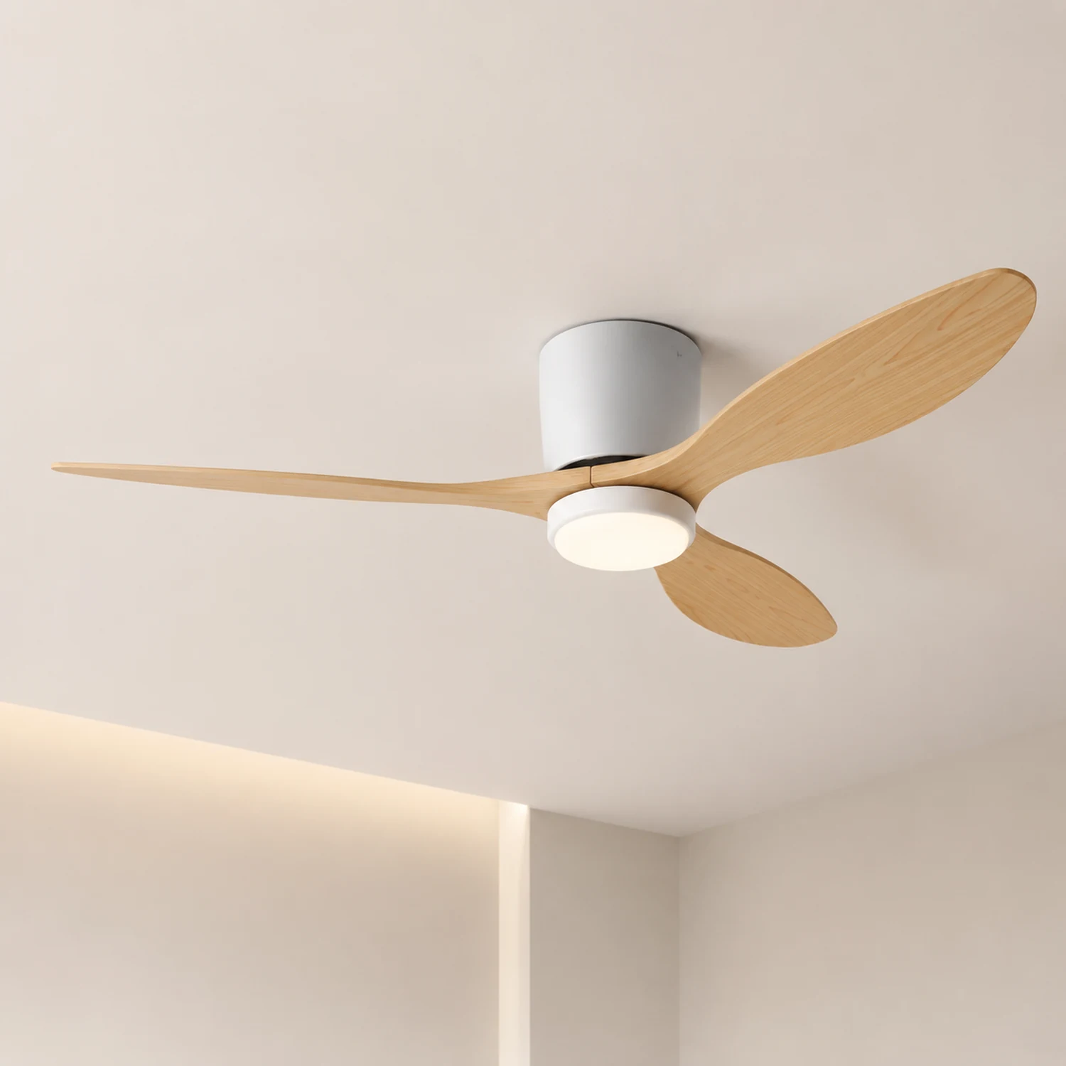 Walters Minimalist 3 Blätter Deckenventilator, 2 Farben, Metall & ABS, ∅130CM - Lumpaz