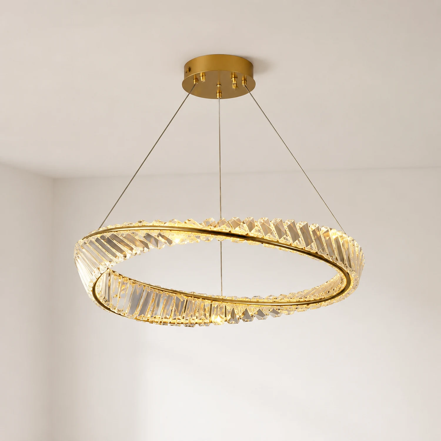 Kirsten Kronleuchter, Metall & Glas, ∅40/60/80/100CM - Lumpaz