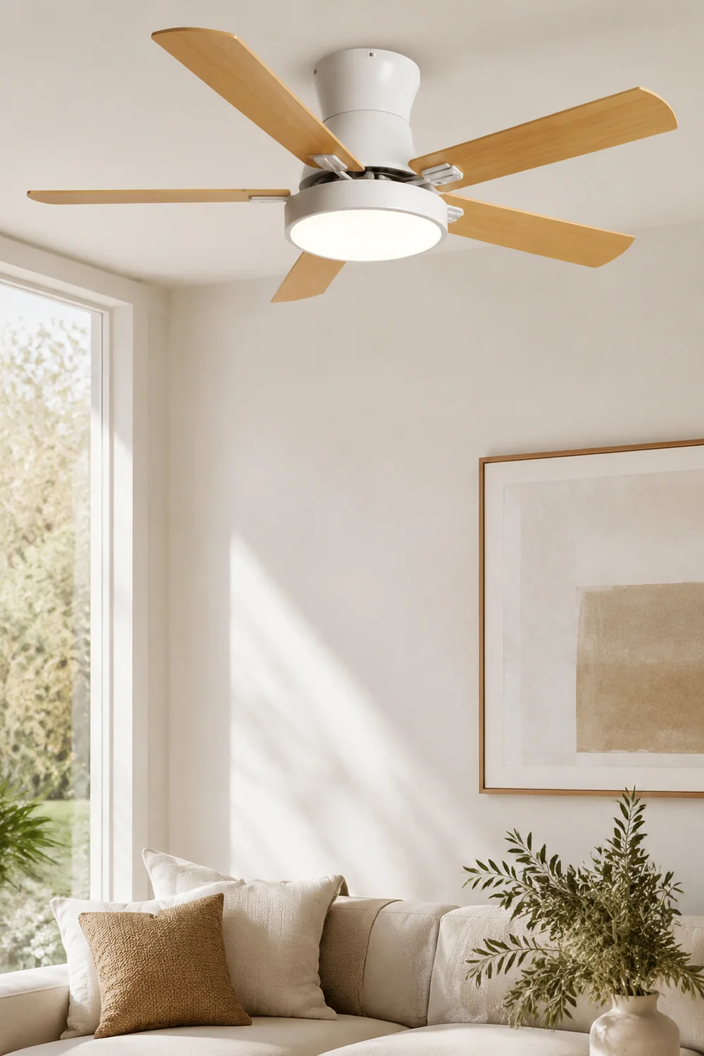 Walters 5-Blätter Deckenventilator, 3 Farben, ∅107/132CM - Lumpaz