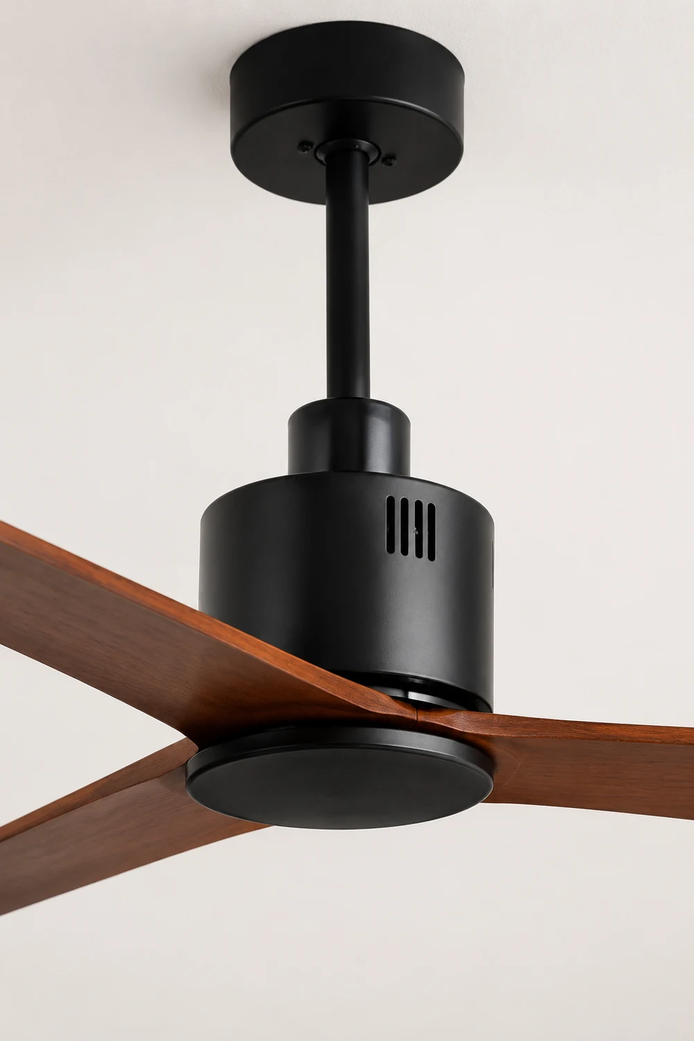 Haydn 3-Blatt Schwarzer Deckenventilator, Metall & ABS, ∅132CM - Lumpaz