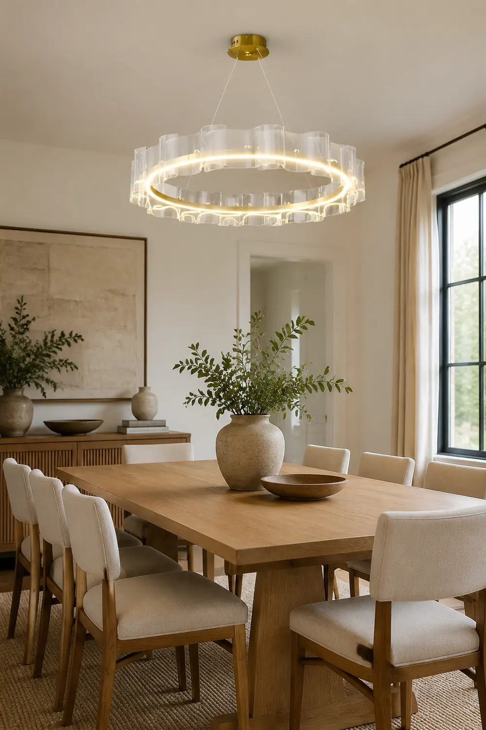 Evette Kronleuchter, Aluminium & Acryl, ∅60/80/100CM - Lumpaz