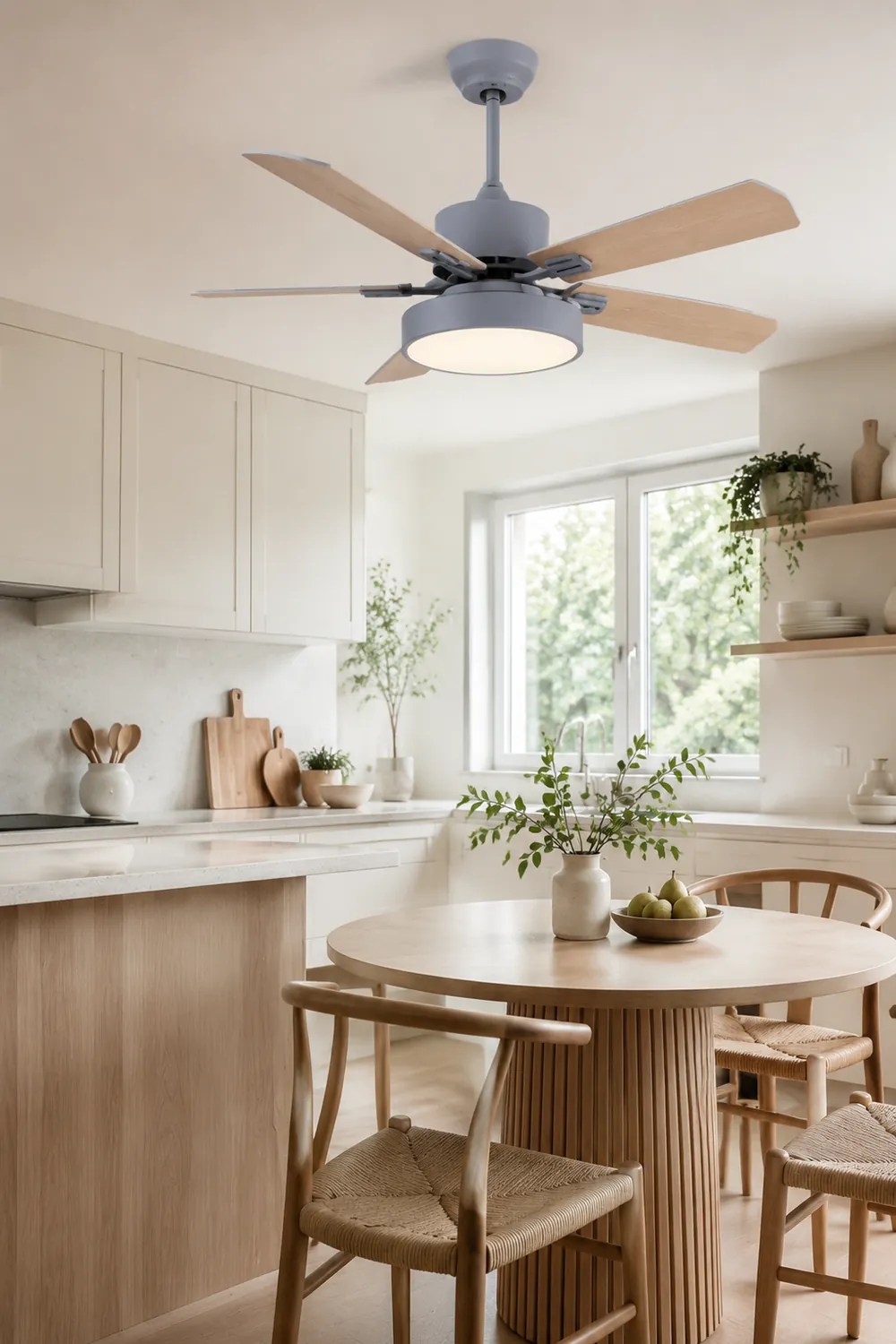 Morandi 5-Blätter Deckenventilator, 3 Farben, ∅107/132CM - Lumpaz