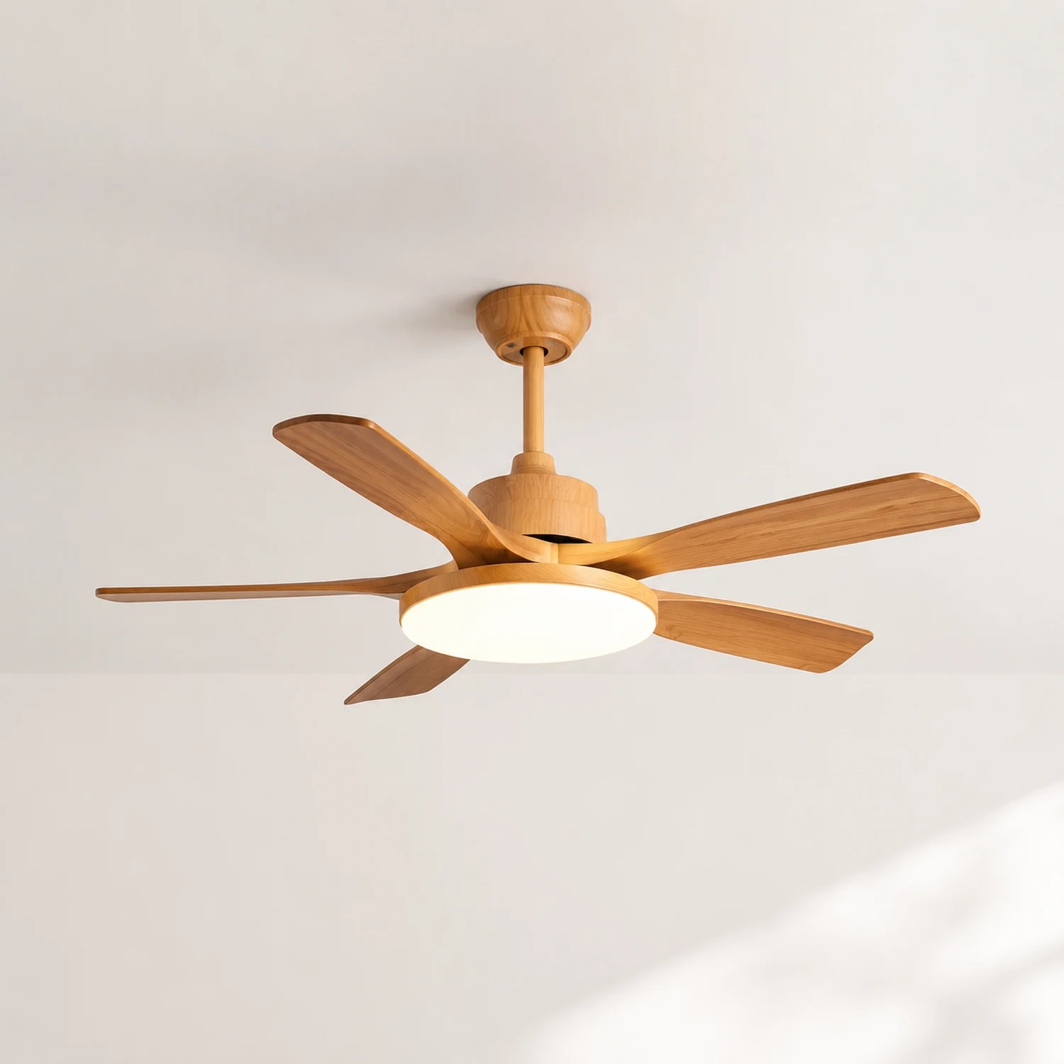 Haydn 5-Blatt-Deckenventilator mit Beleuchtung, 2 Farbe, Metall & ABS, ∅132CM - Lumpaz