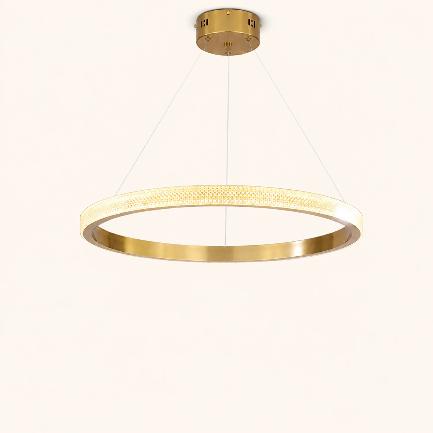 Kirsten Kronleuchter, 1/2/3/4 Ringe, Aluminium & Arcyl, ∅40/60/80/100CM - Lumpaz