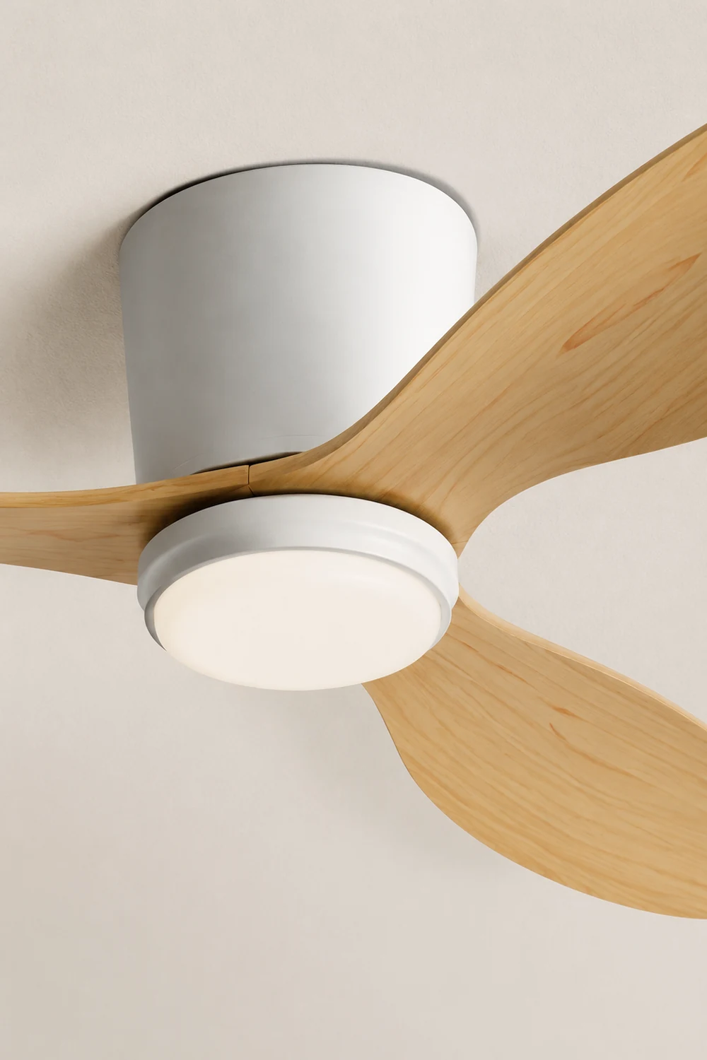 Walters Minimalist 3 Blätter Deckenventilator, 2 Farben, Metall & ABS, ∅130CM - Lumpaz