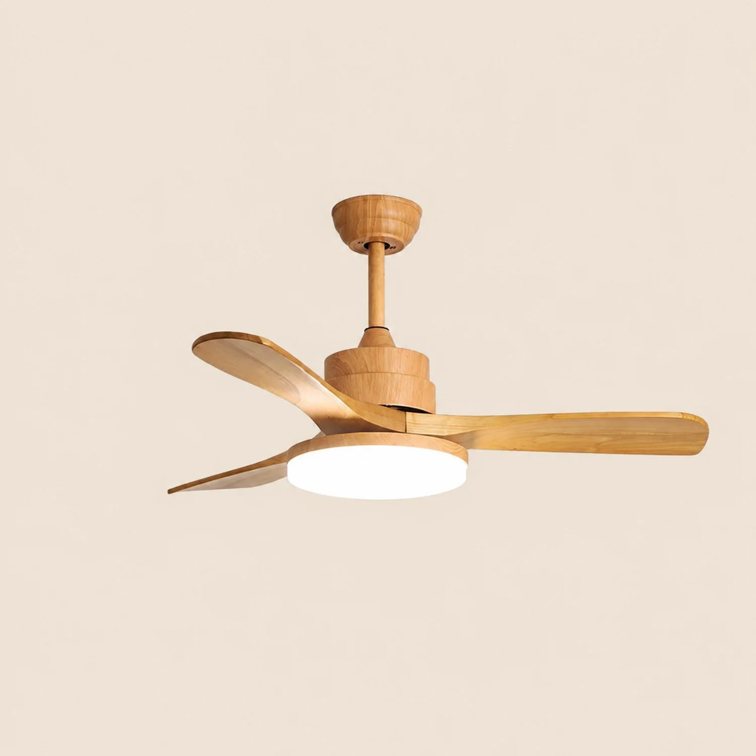 Haydn 5-Blatt-Deckenventilator mit Beleuchtung, 2 Farbe, Metall & ABS, ∅132CM - Lumpaz