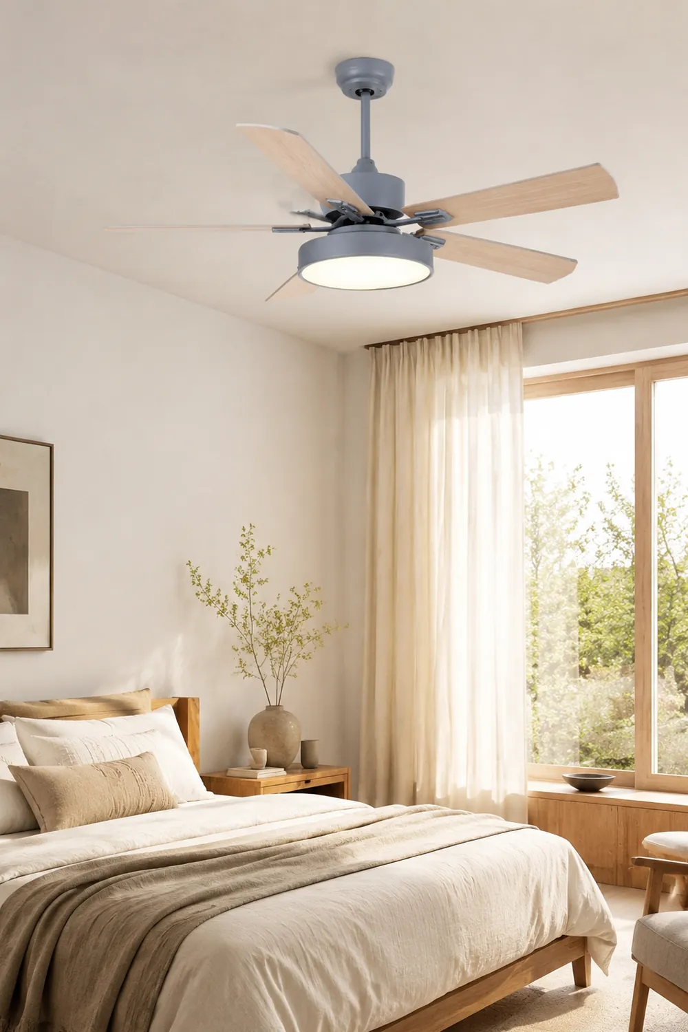 Morandi 5-Blätter Deckenventilator, 3 Farben, ∅107/132CM - Lumpaz