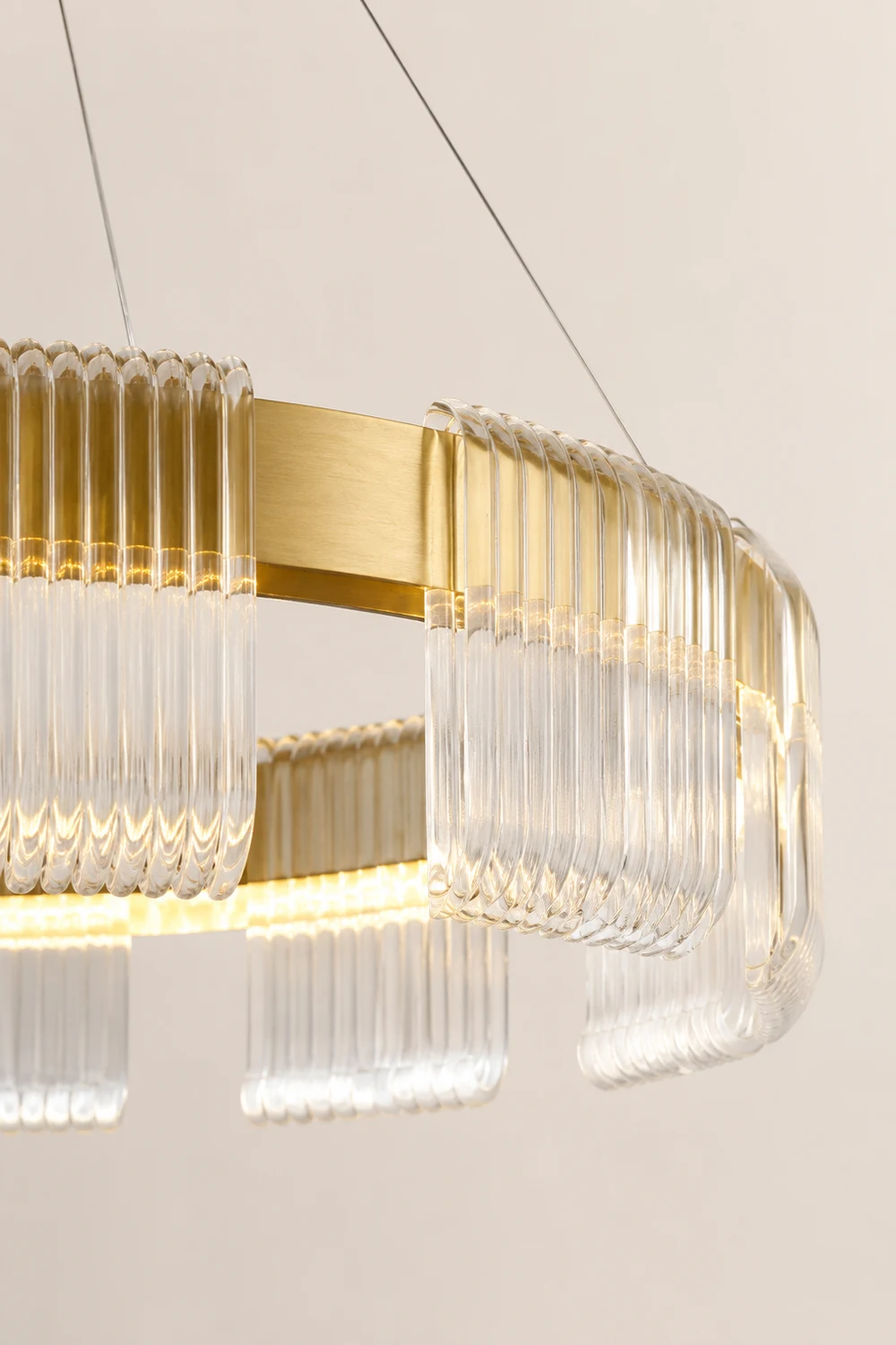 Evette Kronleuchter, Aluminium & Acryl, 1/2 Ringe, ∅40/60/80/100CM - Lumpaz