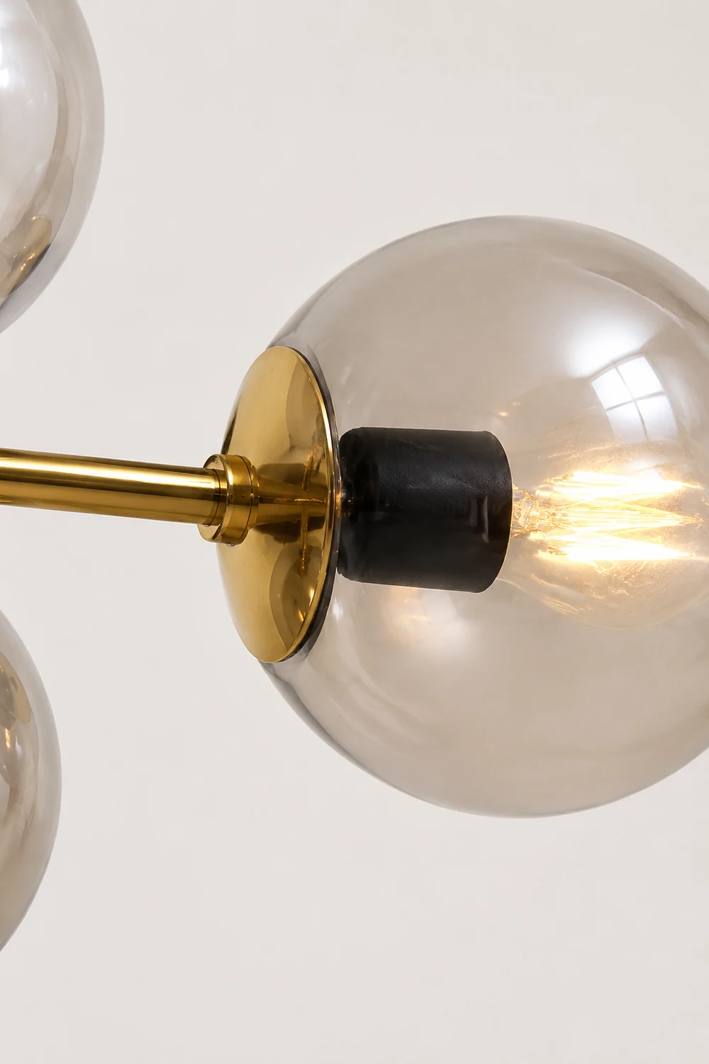 Valentina Goldene Pendellampe, 6-flammig, Metall & Glas - Lumpaz