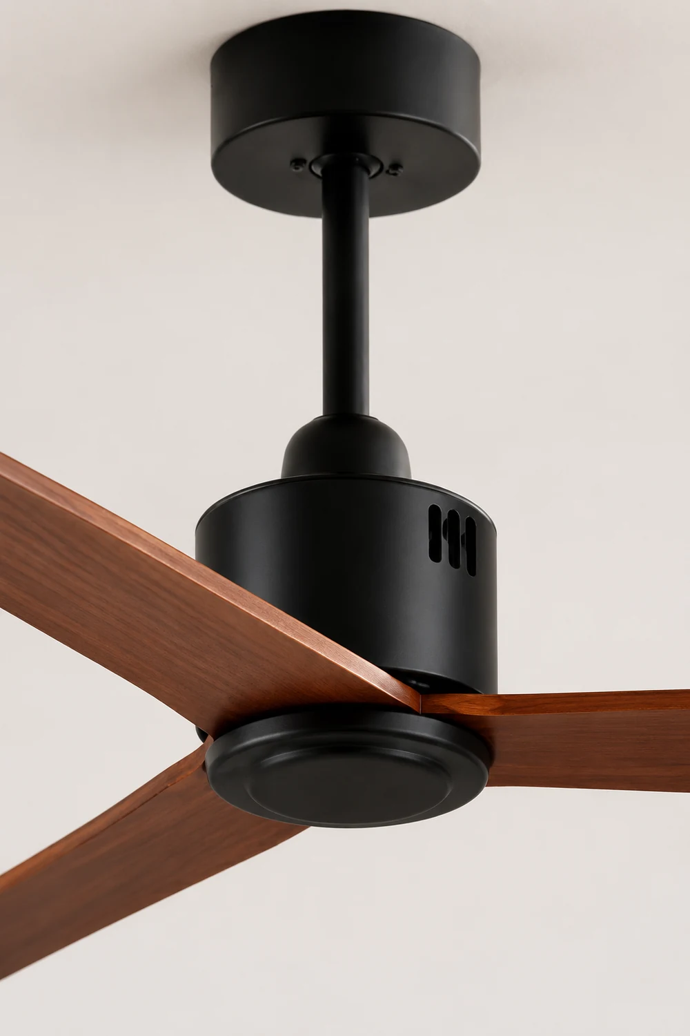 Haydn 3-Blatt Schwarzer Deckenventilator, Metall & ABS, ∅132CM - Lumpaz