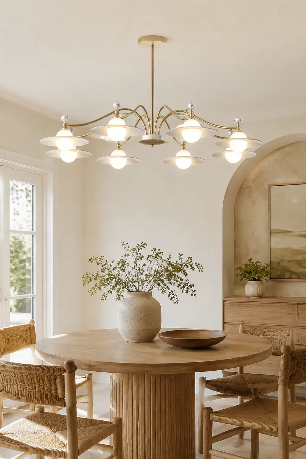 Carins Pendelleuchte, 6/8 -flammig, ∅95/120CM - Lumpaz