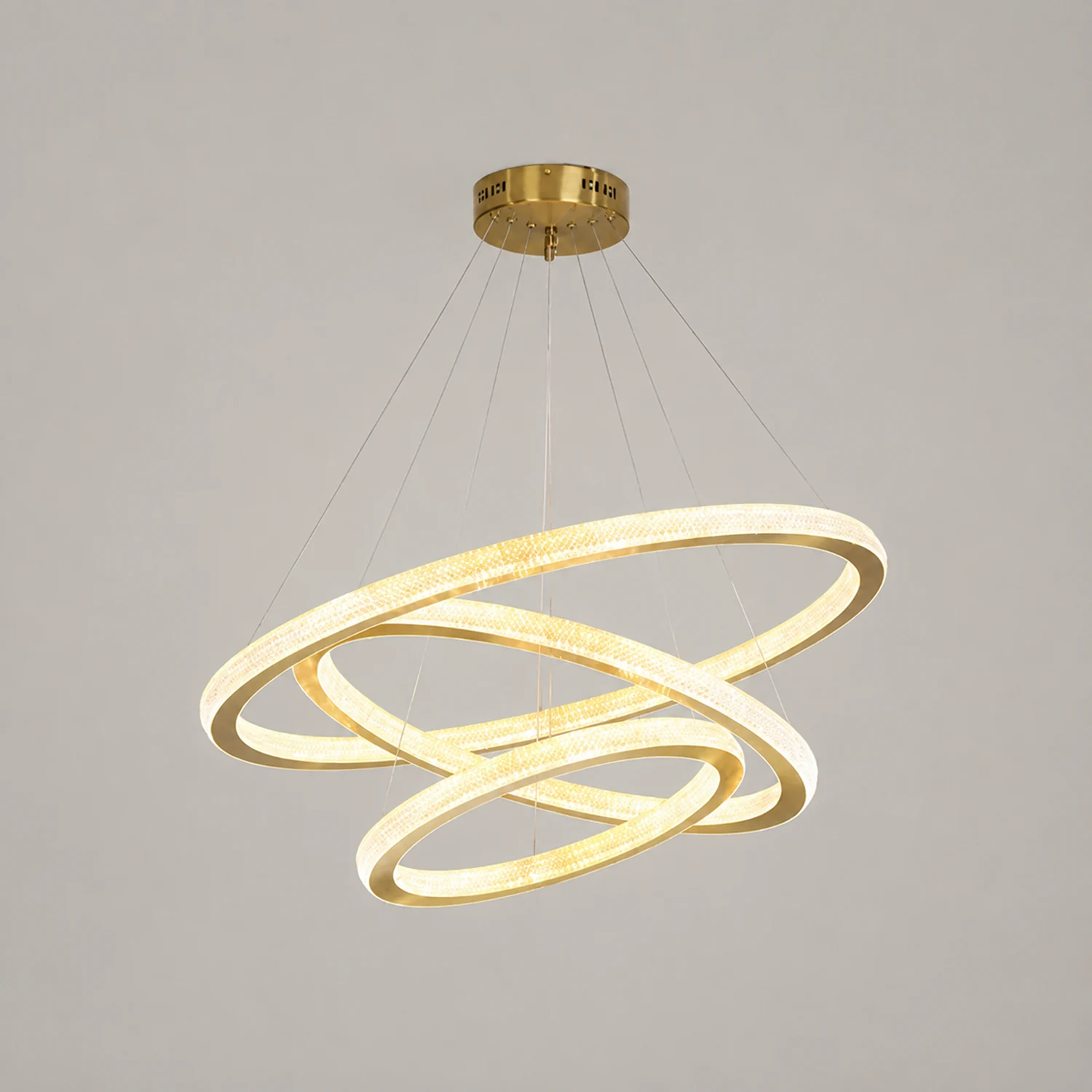Kirsten Kronleuchter, 1/2/3/4-flammig, ∅40/60/80/100CM - Lumpaz