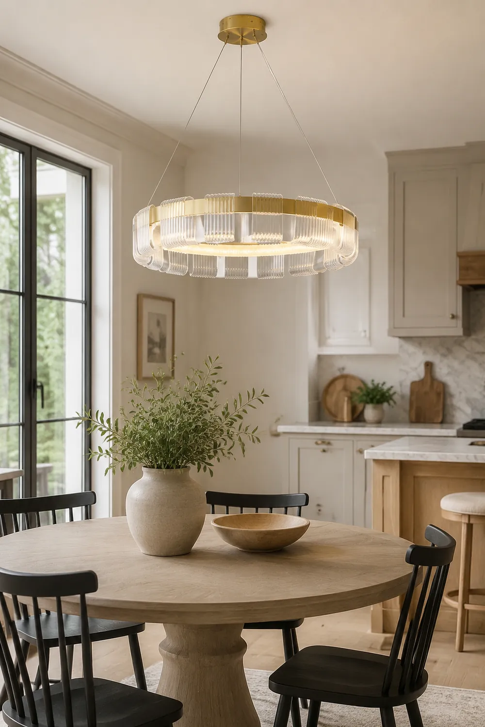 Evette Kronleuchter, Aluminium & Acryl, 1/2 Ringe, ∅40/60/80/100CM - Lumpaz