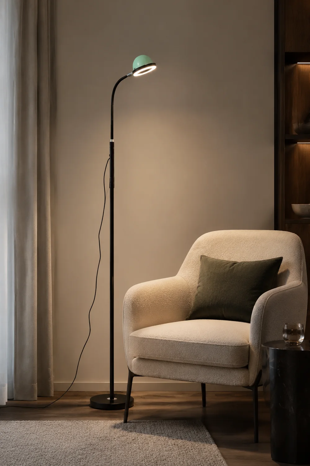 Eryn Kugel-Design Stehleuchte, Metall, 127CM Lang - Lumpaz