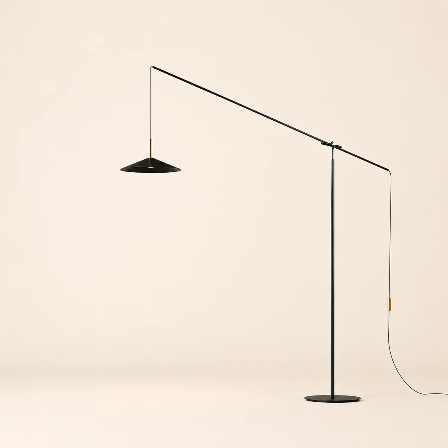 Carins Verstellbar Bogen Stehleuchte, Metall, 196CM Lang - Lumpaz